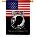 Guarderia 28 x 40 in. US POW MIA House Flag with Armed Forces Service Double-Sided Vertical Flags  Banner GU3910371